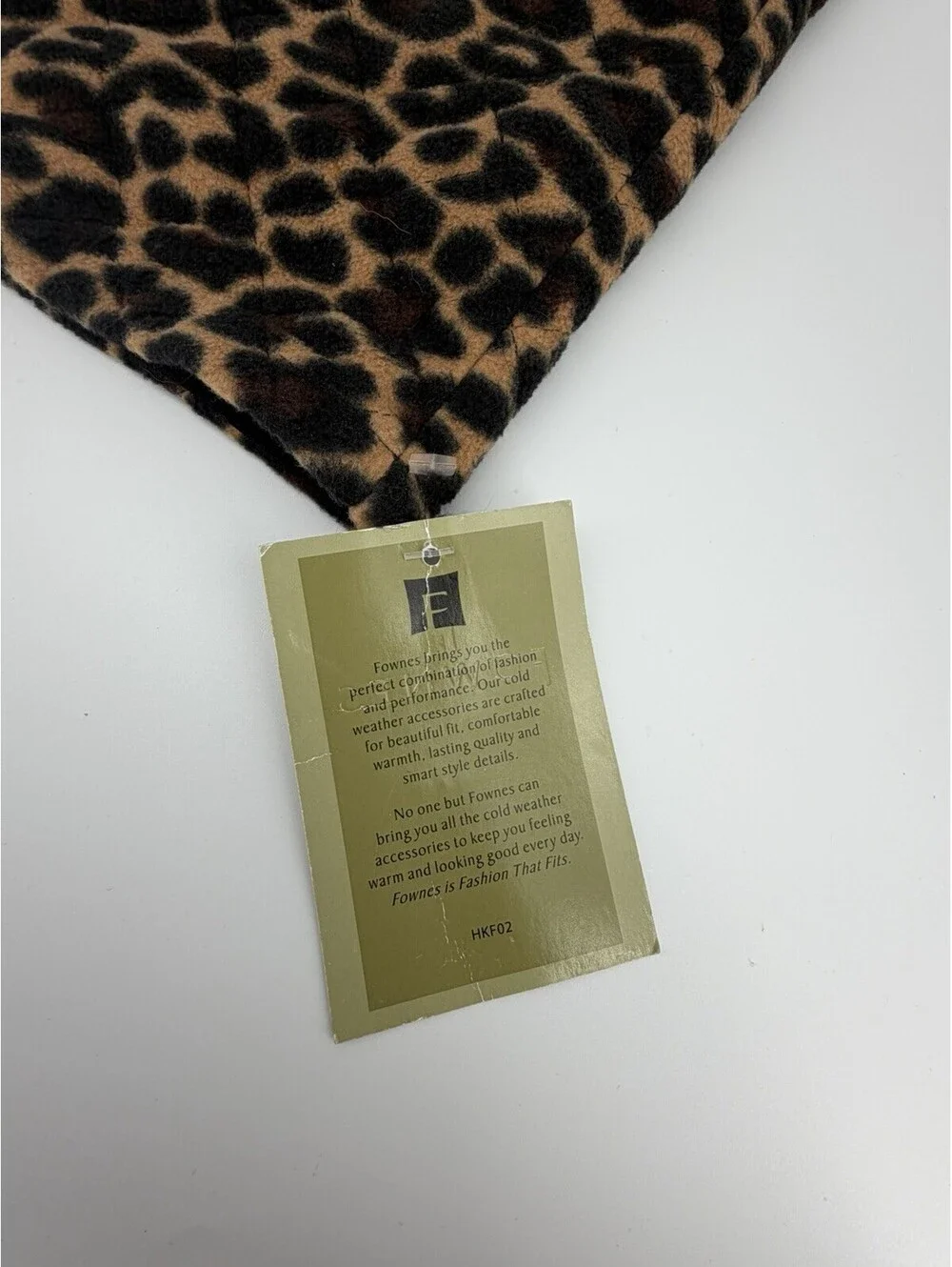 Fownes Leopard Print Faux Fur Neck Warmer Infinity Scarf One Size NWT